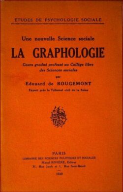 Une nouvelle science sociale La graphologie