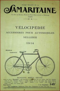 Catalogue vélocipédie, accessoires pour automobiles