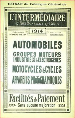 Catalogue Automobiles, motocycles, appareils photographiques