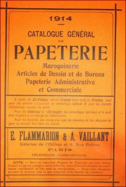 Catalogue de papeterie, maroquinerie