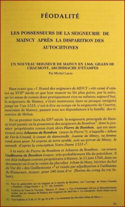 Bulletin n°19 des AMIS du VIEUX MAINCY