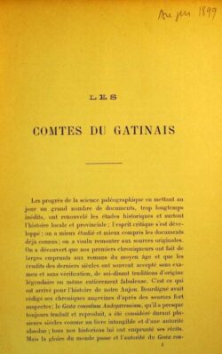 Les Comtes du Gâtinais