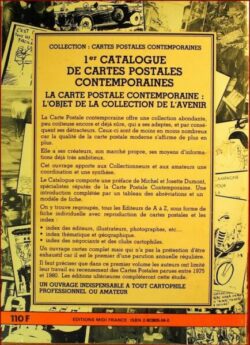 1er catalogue cartes postales contemporaines