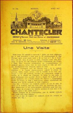 CHANTECLER petit journal Couilly-Pont-aux-Dames