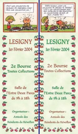 LESIGNY - 2e BOURSE TOUTES COLLECTIONS