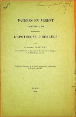 Patères en argent trouvées a EZE représentant l’apothéose d’Hercule