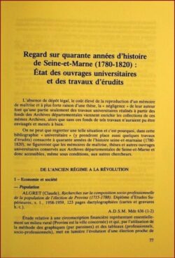 Revue 39 H.A.B. et du Pays de Meaux