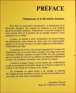 VILLEMOISSON-SUR-ORGE sous la Révolution