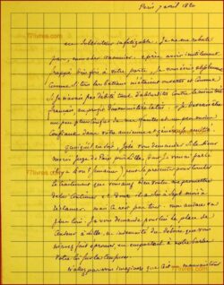 Manuscrit du 7/04/1820 de ...DE BRIGADE