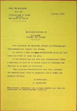 CATALOGUE des OBLITÉRATIONS - no 92 A