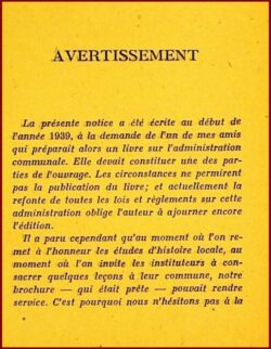 COMMENT PRÉPARER UNE ÉTUDE D’HISTOIRE COMMUNALE