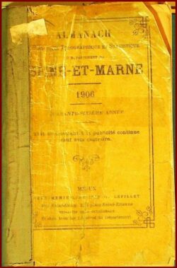 1906 - ALMANACH Historique de SEINE-ET-MARNE