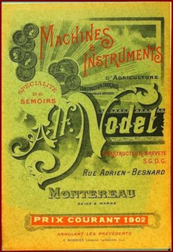 MONTEREAU - Ets Alf. NODET catalogue 1902