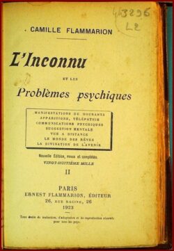 L'Inconnu et les Problèmes Psychiques