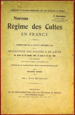 Nouveau Régime des Cultes en France