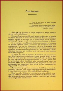 La Vérité Comptable en Marche (1914-1928)