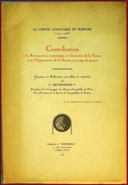 La Vérité Comptable en Marche (1914-1928)