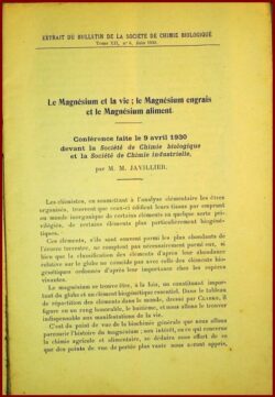 Le magnésium et la vie