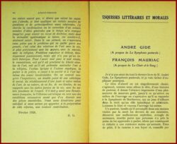 Esquisses Littéraires et Morales