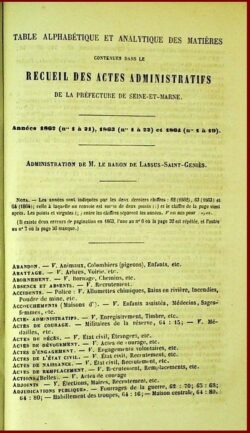 Recueil des actes Administratifs de Seine et Marne