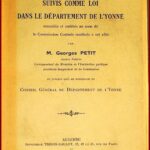 Usages locaux suivis comme loi dans le département de l'Yonne