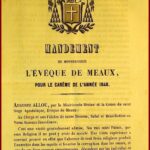 Mandements de Monsieur l'Evêque de Meaux 1840 à 1865