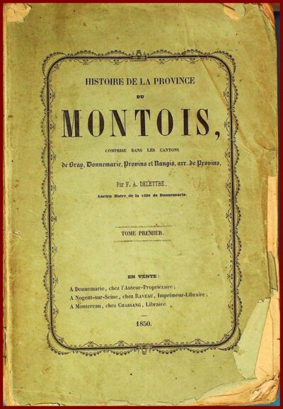 Histoire de la Province du Montois