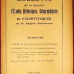 031-BULLETIN Sté d'Etudes Hist., Géog. et Scient. Région Parisienne