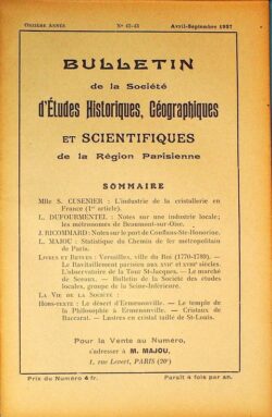 042-043-BULLETIN Sté d'Etudes Hist., Géog. et Scient. Région Parisienne