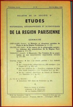 090-BULLETIN Sté d'Etudes Hist., Géog. et Scient. Région Parisienne