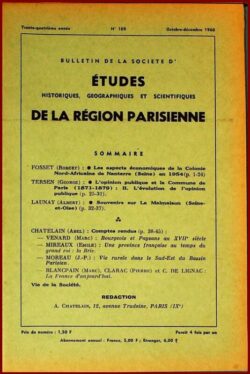 109-BULLETIN Sté d'Etudes Hist., Géog. et Scient. Région Parisienne