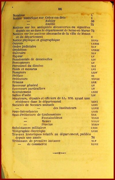 Almanach de Seine-et-Marne 1861 – Image 6