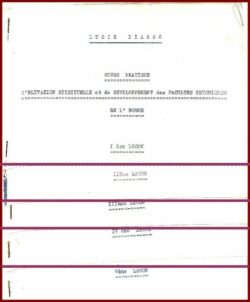 Cours pratique d'élévation spirituelle