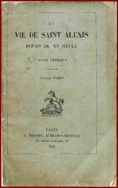 LA VIE DE SAINT ALEXIS