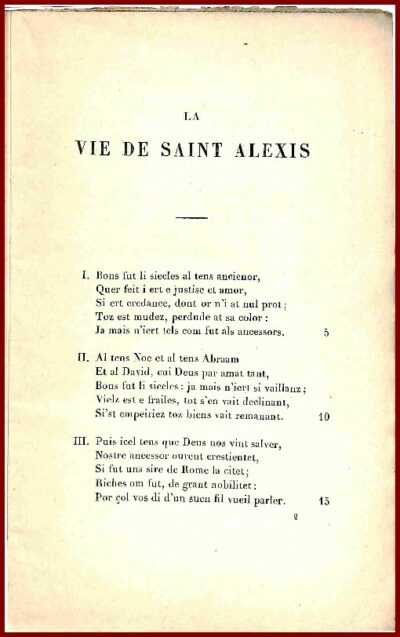 LA VIE DE SAINT ALEXIS – Image 2
