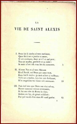 LA VIE DE SAINT ALEXIS