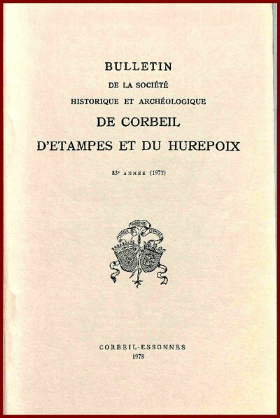 Bulletin de Corbeil d’Etampes et du Hurepoix