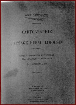Cartographie du paysage rural Limousin