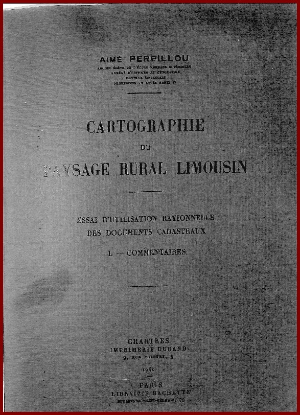 Cartographie du paysage rural Limousin
