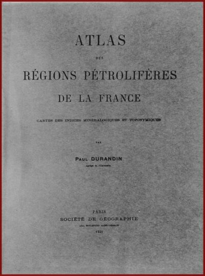 Atlas des régions pétrolifères de la France
