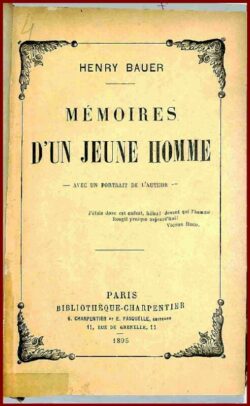 MÉMOIRES D’UN JEUNE HOMME