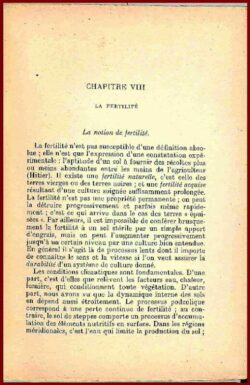 L’évolution scientifique et l’agriculture française