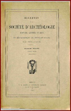Bulletin 1907 de la société d'Archéologie de Seine-et-Marne