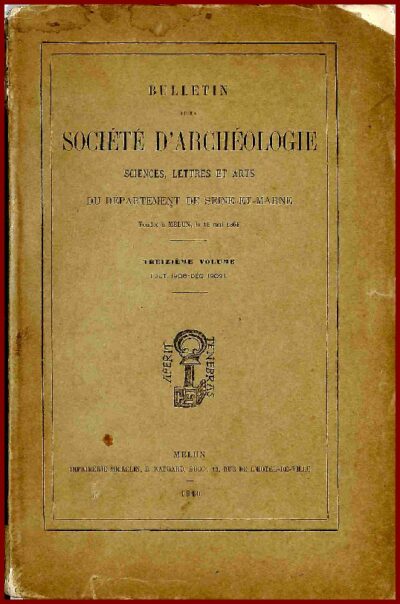 Bulletin 1910 de la société d'Archéologie de Seine-et-Marne