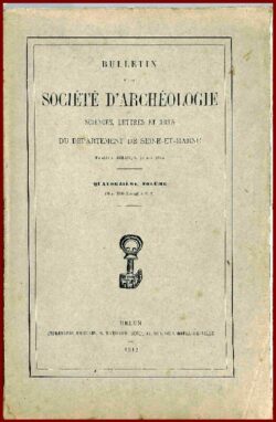 Bulletin 1912 de la société d'Archéologie de Seine-et-Marne