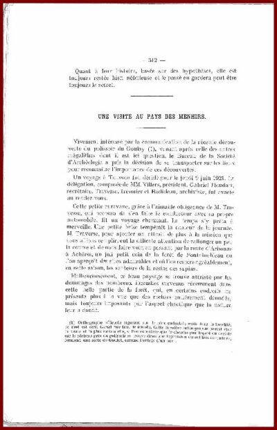 Bulletin 1922 de la société d'Archéologie de Seine-et-Marne – Image 3
