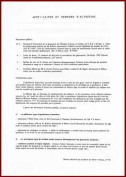 Histoire de la Santé en S.et M. depuis le XIIè.