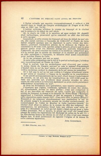 L'histoire du Prieuré Saint-Ayoul de Provis – Image 2