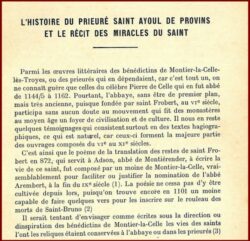 L'histoire du Prieuré Saint-Ayoul de Provis