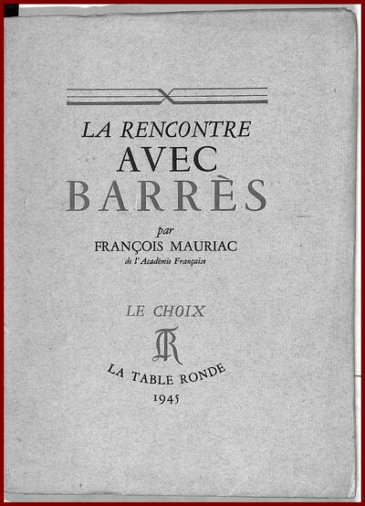 La rencontre avec Barrès